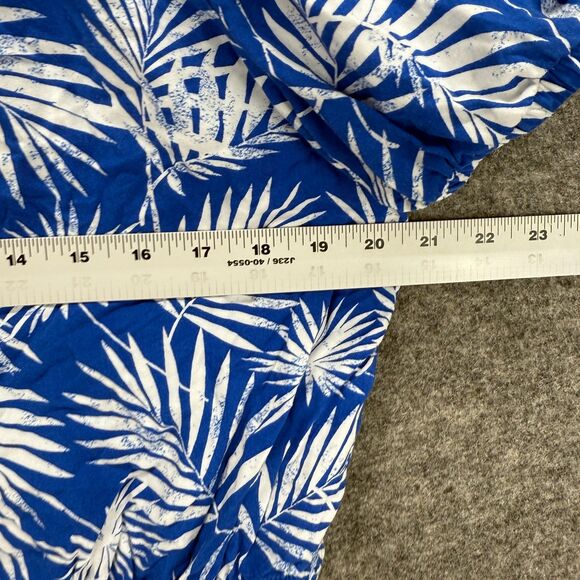 There Abouts Blouse Girls XL Blue Floral Short Sleeve Round Neck Pullover Casual - Picture 4 of 6